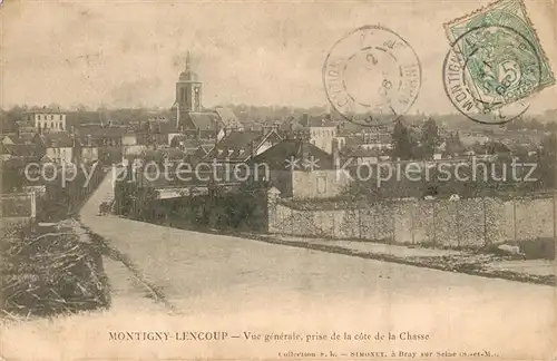 AK / Ansichtskarte Montigny Lencoup Vue generale prise de la cote de la Chasse Montigny Lencoup
