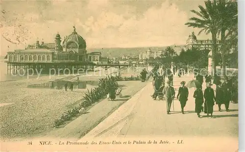 AK / Ansichtskarte Nice_Alpes_Maritimes La Promenade des Etats Unis et le Palais de la Jetee Nice_Alpes_Maritimes