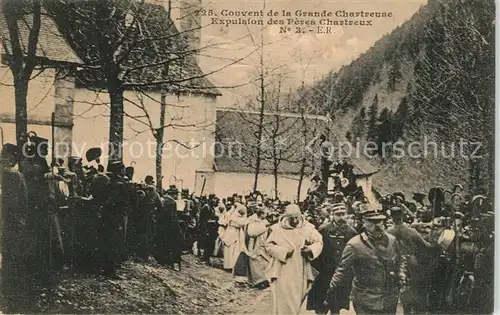 AK / Ansichtskarte Grande_Chartreuse Couvent Expulsion des Peres Chartreux Grande Chartreuse