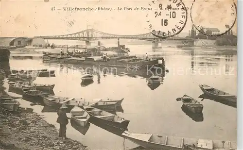 AK / Ansichtskarte Villefranche_en_Beaujolais Le Port de Fraus Villefranche_en