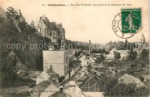 AK / Ansichtskarte Chateaudun Rue des fouleries vue prise de la Descente du Mail Chateaudun