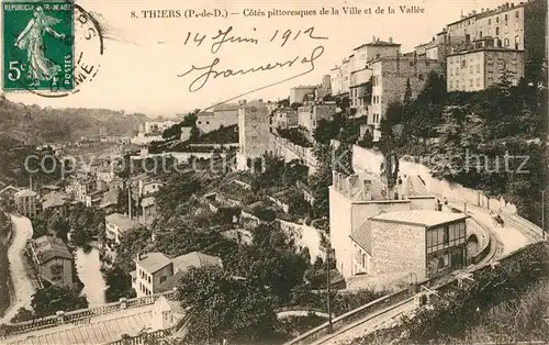 AK / Ansichtskarte Thiers Cotes pittoresques de la Ville et de la Vallee Thiers