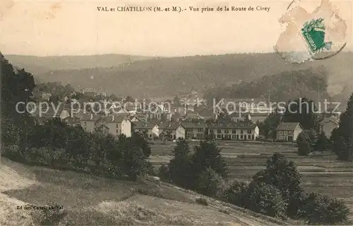 AK / Ansichtskarte Val et Chatillon Vue prise de la Route de Cirey Val et Chatillon