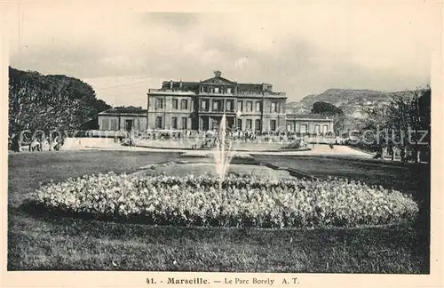 AK / Ansichtskarte Marseille_Bouches du Rhone Parc Borely Marseille