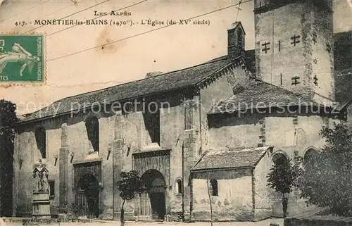 AK / Ansichtskarte Le_Monetier les Bains Eglise XVe siecle Le_Monetier les Bains