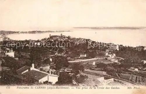 AK / Ansichtskarte Cannes_Alpes Maritimes Vue prise de la Croix des Gardes Cote d Azur Cannes Alpes Maritimes