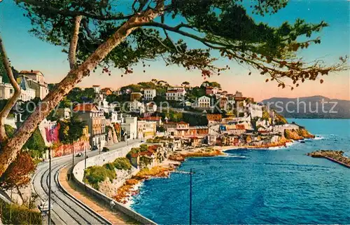 AK / Ansichtskarte Marseille_Bouches du Rhone La Corniche et le Prophete Cote d Azur Marseille