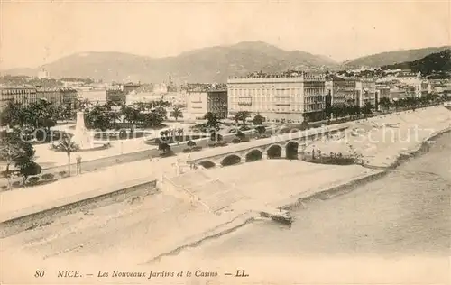 AK / Ansichtskarte Nice_Alpes_Maritimes Nouveaux Jardins et le Casino Nice_Alpes_Maritimes