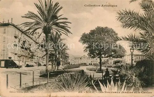 AK / Ansichtskarte Nice_Alpes_Maritimes Les nouveaux jardins et le casino Nice_Alpes_Maritimes