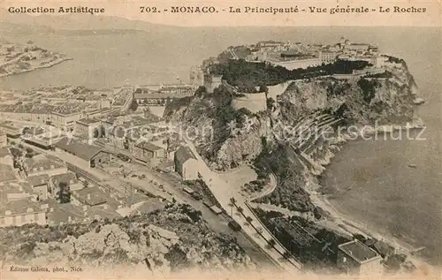 AK / Ansichtskarte Monaco Vue generale Le Rocher de la Principaute Monaco