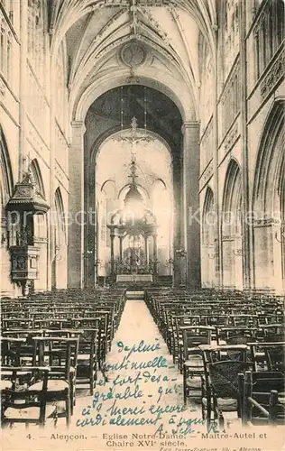 AK / Ansichtskarte Alencon Eglise Notre Dame Maitre Autel et Chaire XVIe siecle Alencon