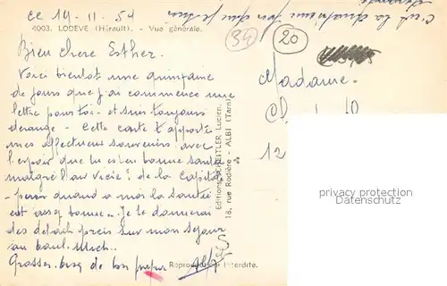 AK / Ansichtskarte Lodeve Vue aerienne Lodeve