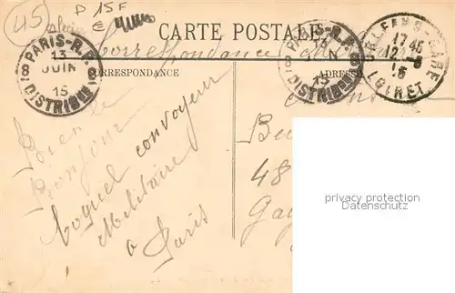 AK / Ansichtskarte Orleans_Loiret Place du Martroi et Rue de la Republique Monument Orleans_Loiret