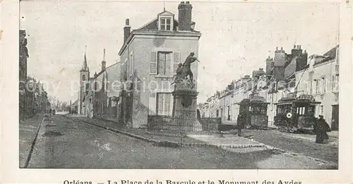 AK / Ansichtskarte Orleans_Loiret Place de la Bascule et Monument des Aydes Orleans_Loiret