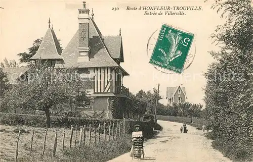 AK / Ansichtskarte Honfleur Entree de Villerville Honfleur