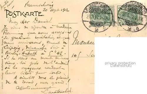 AK / Ansichtskarte Braunschweig Hotel Monopol Braunschweig