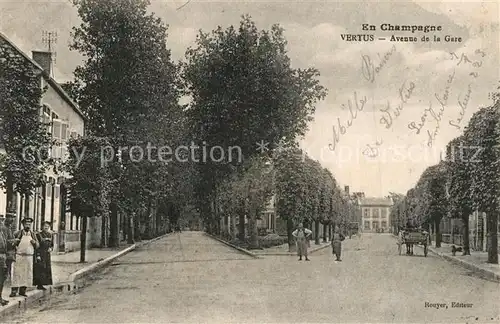 AK / Ansichtskarte Vertus Avenue de la Gare Vertus