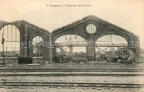 AK / Ansichtskarte Tergnier Batiments de la Gare Tergnier