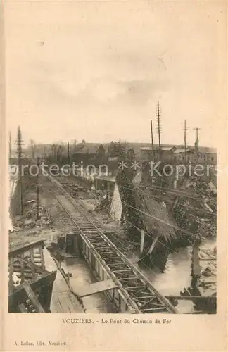 AK / Ansichtskarte Vouziers Le Pont du Chemin de Fer Vouziers