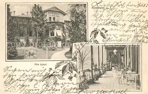AK / Ansichtskarte Kirchheim_Teck Villa Uxkull Terrasse Kirchheim Teck