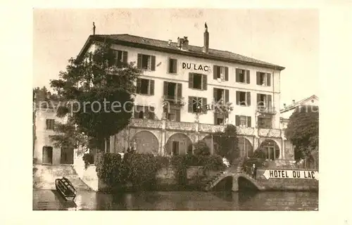 AK / Ansichtskarte Lugano_Lago_di_Lugano Hotel du Lac Lugano_Lago_di_Lugano