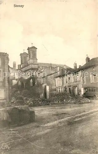 AK / Ansichtskarte Stenay apres le bombardement Stenay
