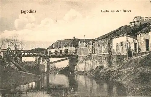 AK / Ansichtskarte Jagodina_Jagodiena Partie an der Belica Jagodina Jagodiena