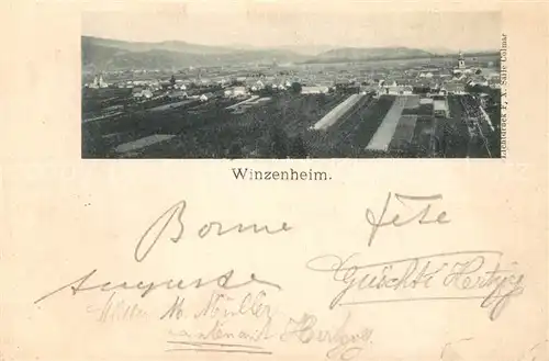 AK / Ansichtskarte Winzenheim_Wintzenheim_Elsass Panorama 