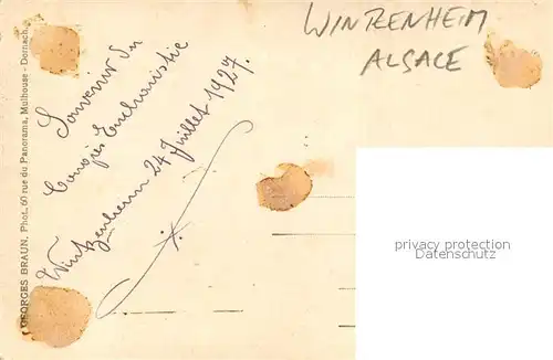 AK / Ansichtskarte Wintzenheim_Winzenheim_Elsass Eucharistie Congress 1927 