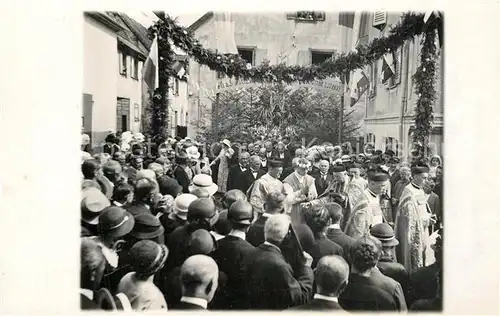 AK / Ansichtskarte Wintzenheim_Winzenheim_Elsass Messe celebriert 