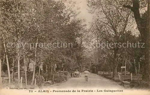 AK / Ansichtskarte Alais Promenade de la Prairie Les Guinguettea Alais