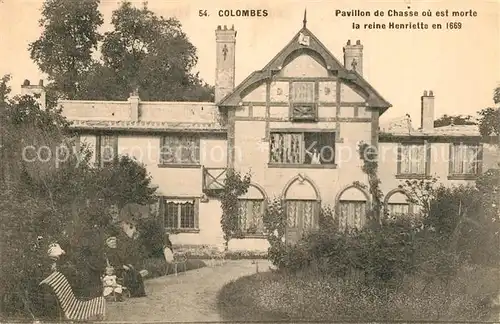 AK / Ansichtskarte Colombes Pavillon de Chasse où est morte la Reine Henriette en 1669 Colombes