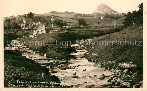 AK / Ansichtskarte Mont_Gerbier_de_Jonc La Loire et son premier affluent 