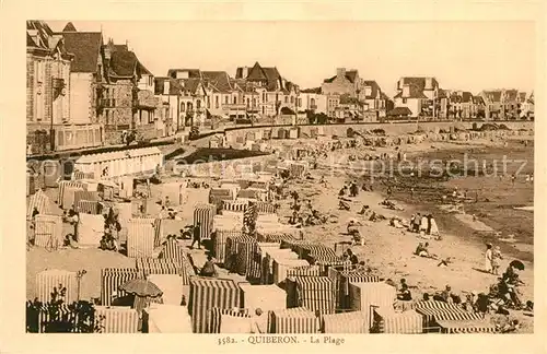 AK / Ansichtskarte Quiberon_Morbihan La plage Quiberon Morbihan