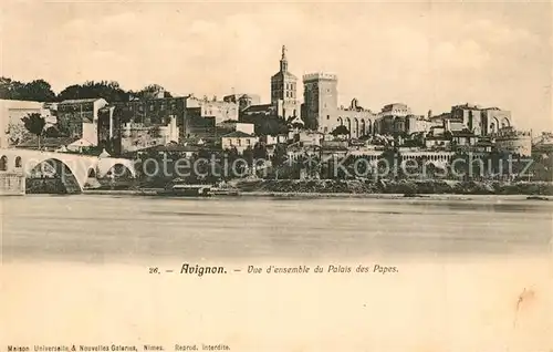 AK / Ansichtskarte Avignon_Vaucluse Vue d ensemble du Palais des Papes Avignon Vaucluse