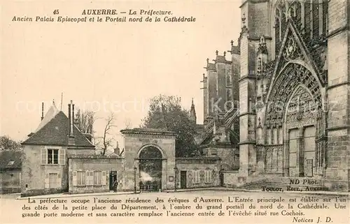 AK / Ansichtskarte Auxerre La Prefecture Auxerre