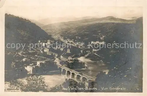 AK / Ansichtskarte Vals les Bains Vue generale Vals les Bains