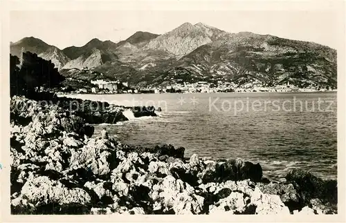 AK / Ansichtskarte Menton_Alpes_Maritimes Vue generale prise du Cap Martin Cote d Azur Menton_Alpes_Maritimes