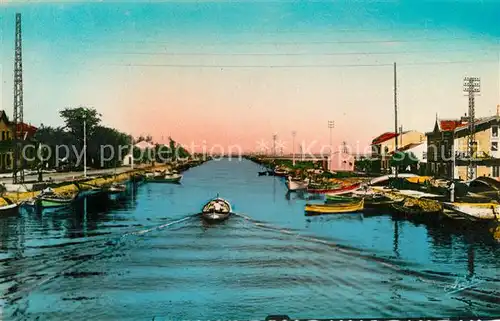 AK / Ansichtskarte Palavas les Flots_Herault Canal vers les etangs Palavas les Flots_Herault