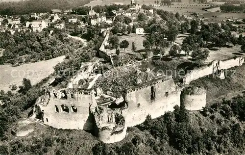 AK / Ansichtskarte Coucy le Chateau Auffrique Chateau vue aerienne Coucy le Chateau Auffrique