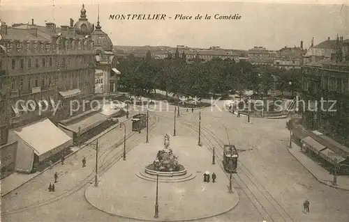 AK / Ansichtskarte Montpellier_Herault Place de la Comedie Montpellier Herault