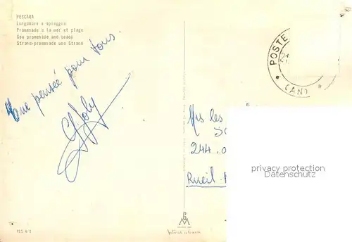 AK / Ansichtskarte Pescara Lungomare e spiaggia Pescara