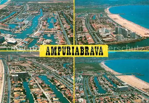 AK / Ansichtskarte Ampuriabrava Diversas vistas aereas Ampuriabrava