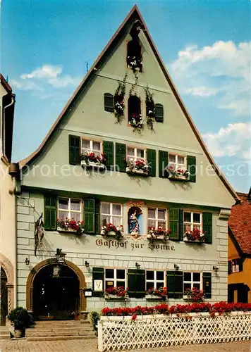AK / Ansichtskarte Dinkelsbuehl Gasthof zur Sonne Dinkelsbuehl