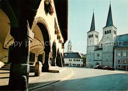AK / Ansichtskarte Berchtesgaden Schlossplatz Berchtesgaden