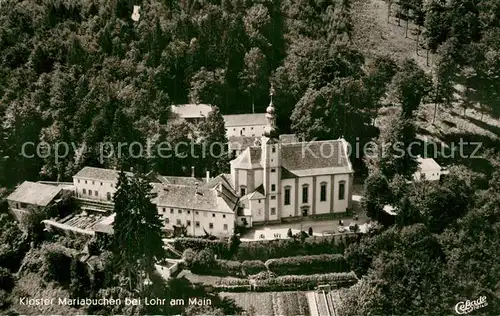 AK / Ansichtskarte Lohr_Main Fliegeraufnahme Kloster Mariabuchen Waldrast Lohr_Main
