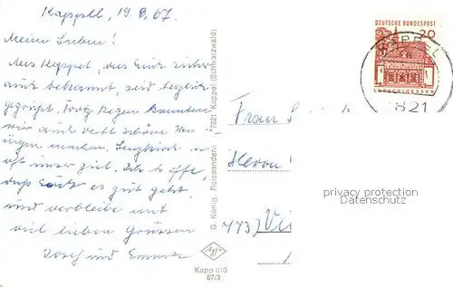 AK / Ansichtskarte Kappel_Lenzkirch Kirche Kappel_Lenzkirch