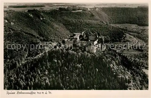 AK / Ansichtskarte Neuffen Fliegeraufnahme Burg Hohen Neuffen Neuffen