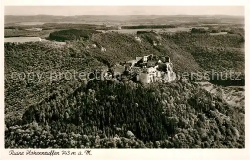 AK / Ansichtskarte Neuffen Fliegeraufnahme Burg Hohen Neuffen Ruine Neuffen