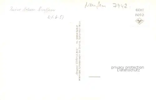 AK / Ansichtskarte Neuffen Fliegeraufnahme Burg Hohen Neuffen Ruine Neuffen